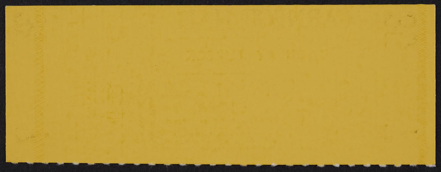 Ticket for Bach by Rosalyn Tureck, October 11, 1984 (back)