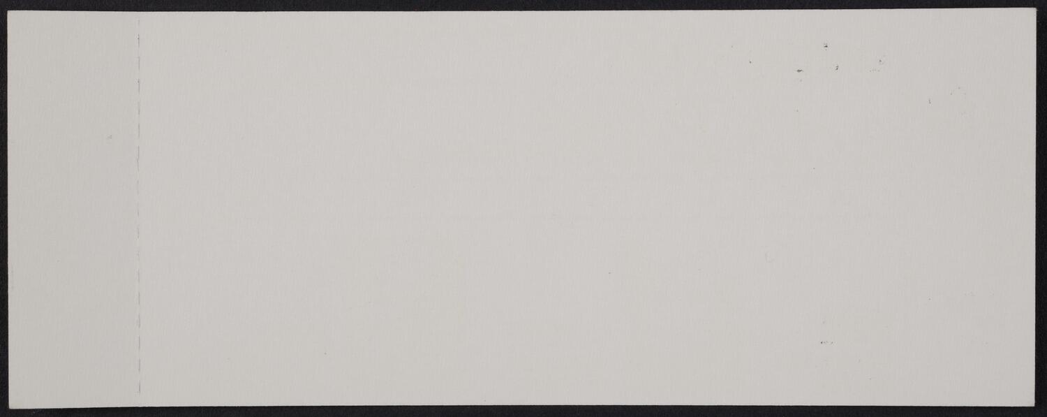 Ticket for ANPA Gala Performance, May 4, 1987 (back)