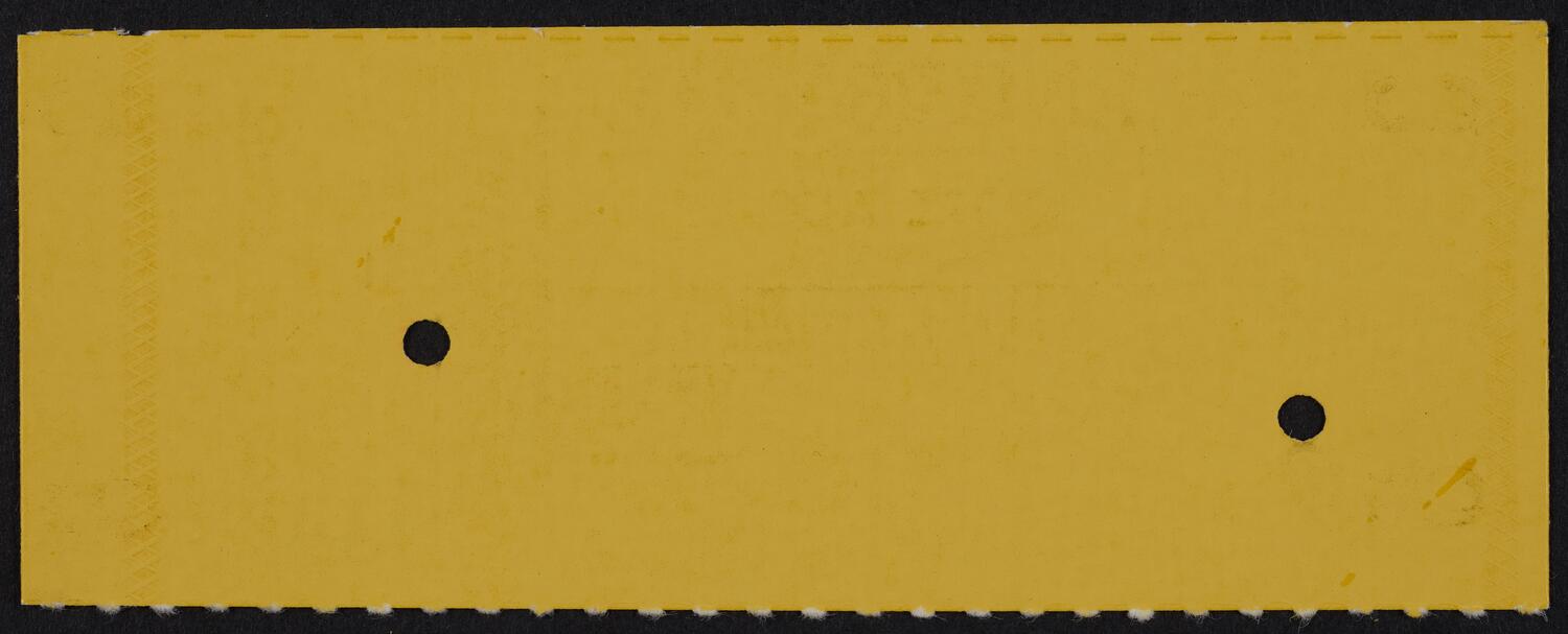 Ticket for Salvatore Accardo, November 4, 1984 (back)