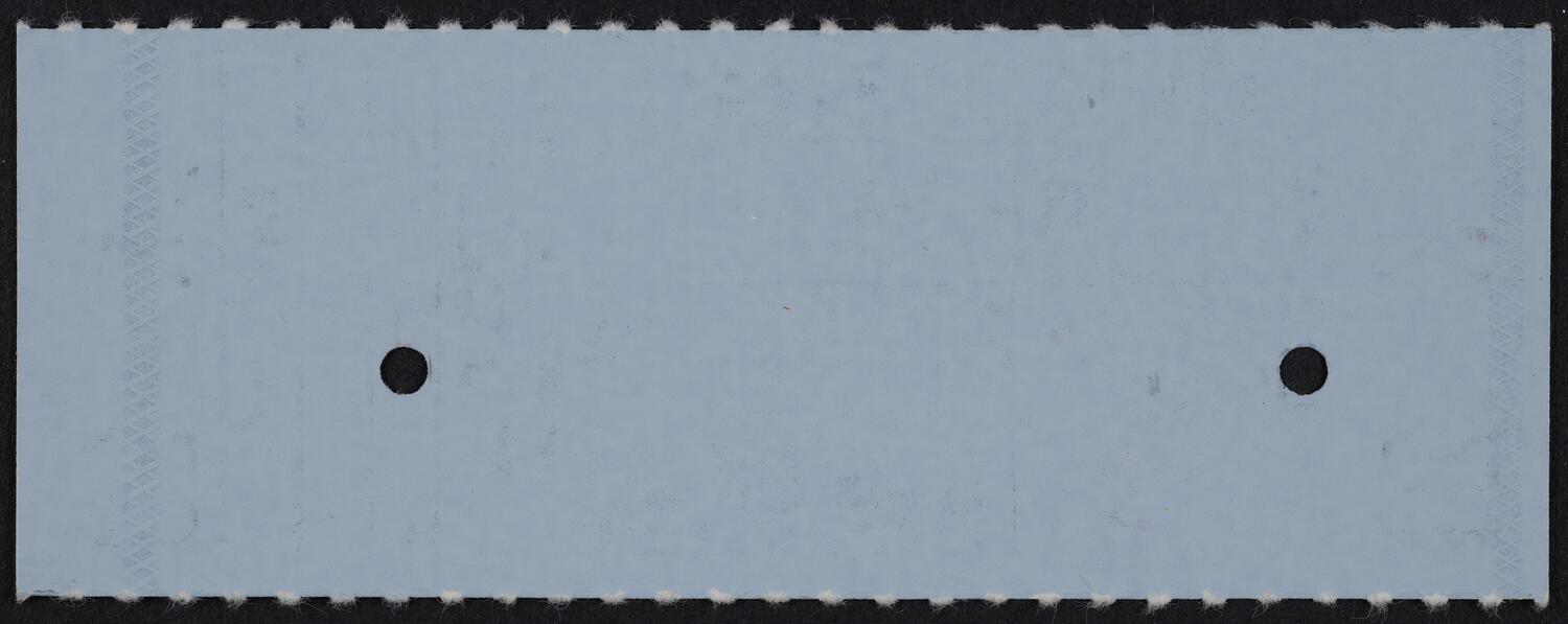 Ticket for Jan De Gaetani, December 4, 1984 (back)