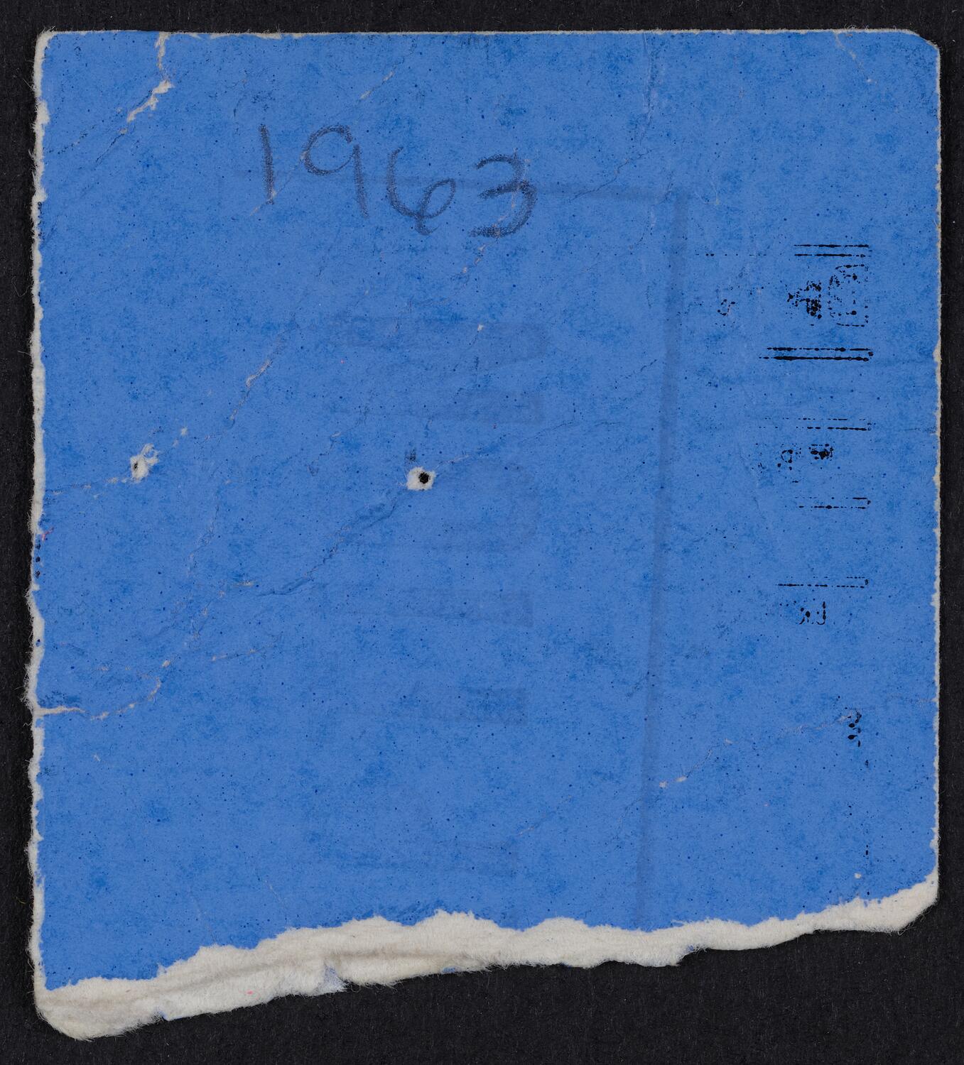 Ticket for Royal Philharmonic Orchestra, October 18, 1963 (back)