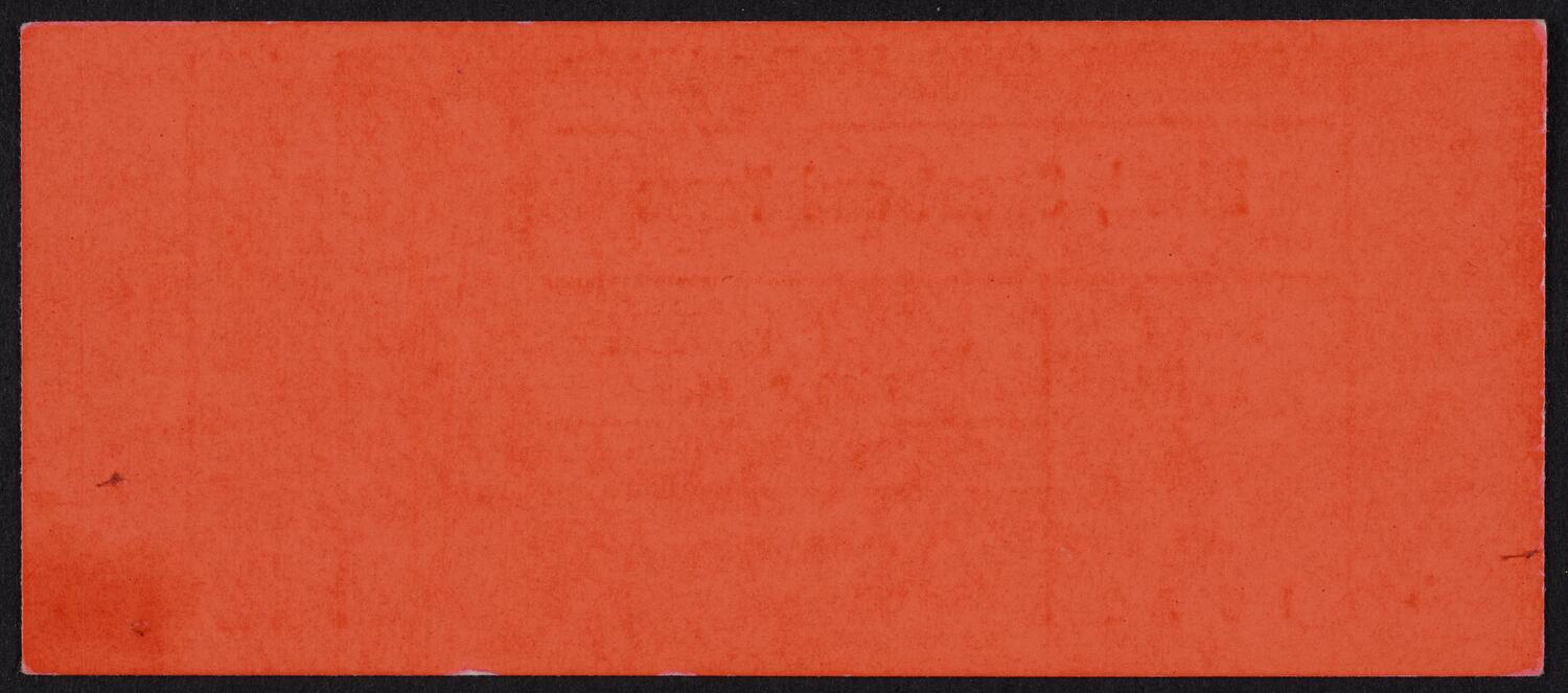 Ticket for Blood, Sweat and Tears, May 7, 1972 (back)