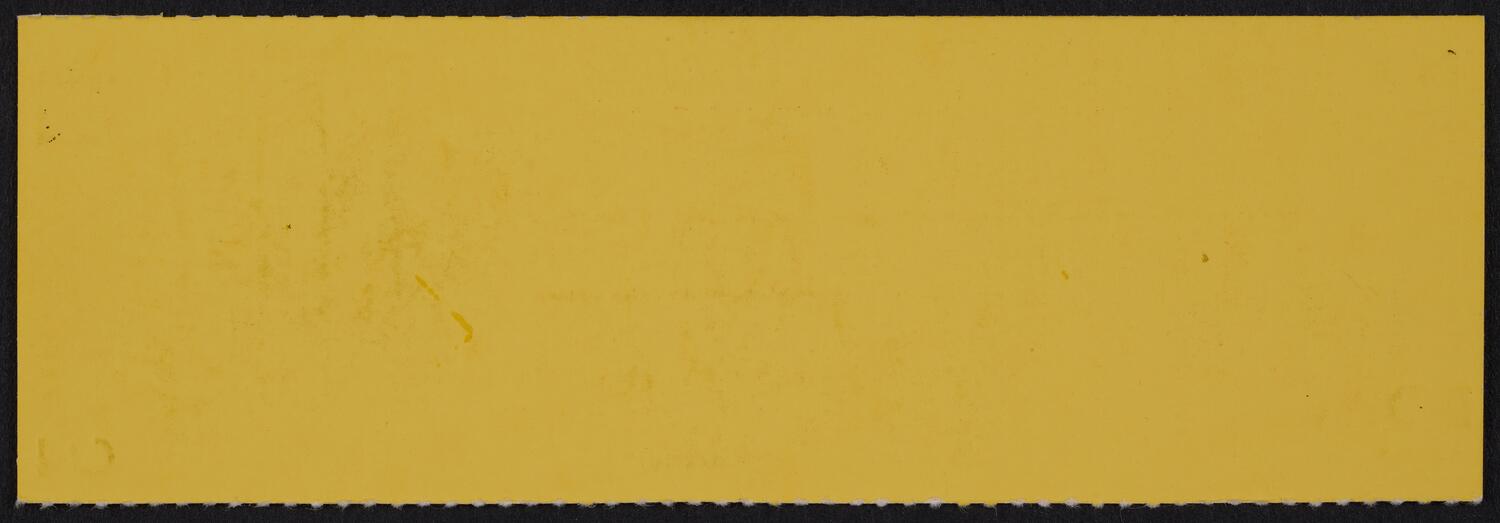 Ticket for the Philadelphia Orchestra, October 31, 1989 (back)