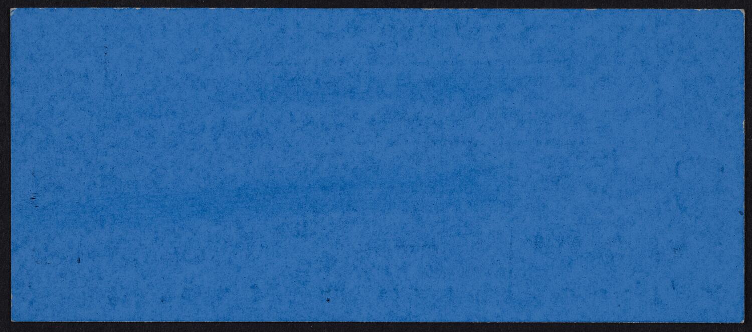 Ticket for Vladimir Horowitz, November 28, 1965 (back)