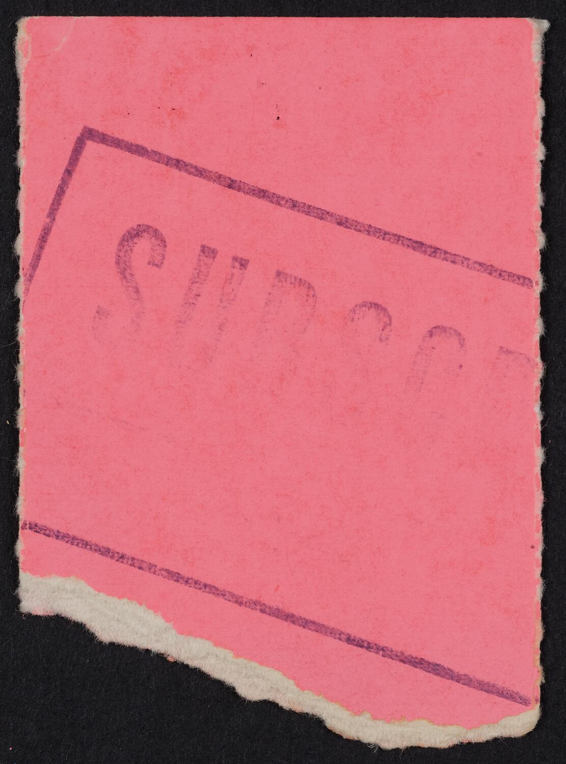Ticket for Handel Society of New York, March 6, 1972 (back)
