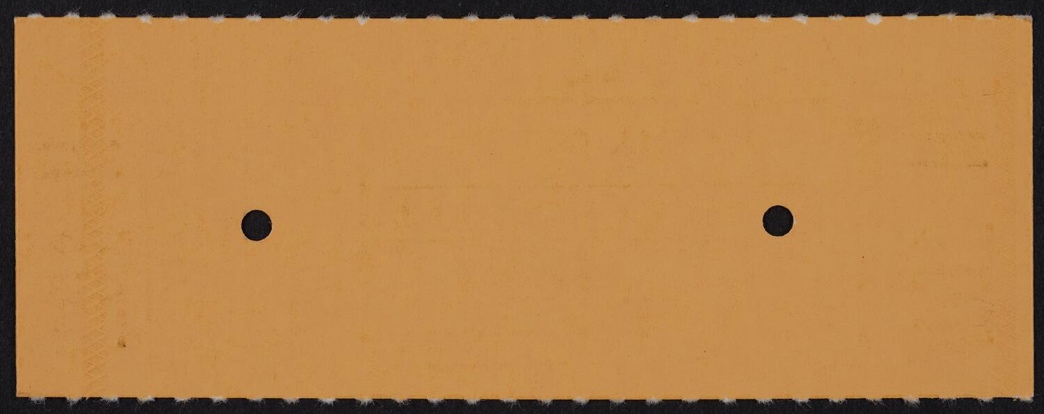 Ticket for Vienna Octet, February 4, 1985 (back)