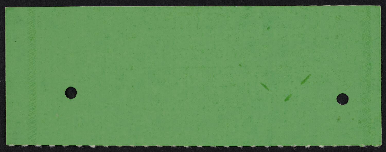 Ticket for Garrick Ohlsson, October 9, 1984 (back)