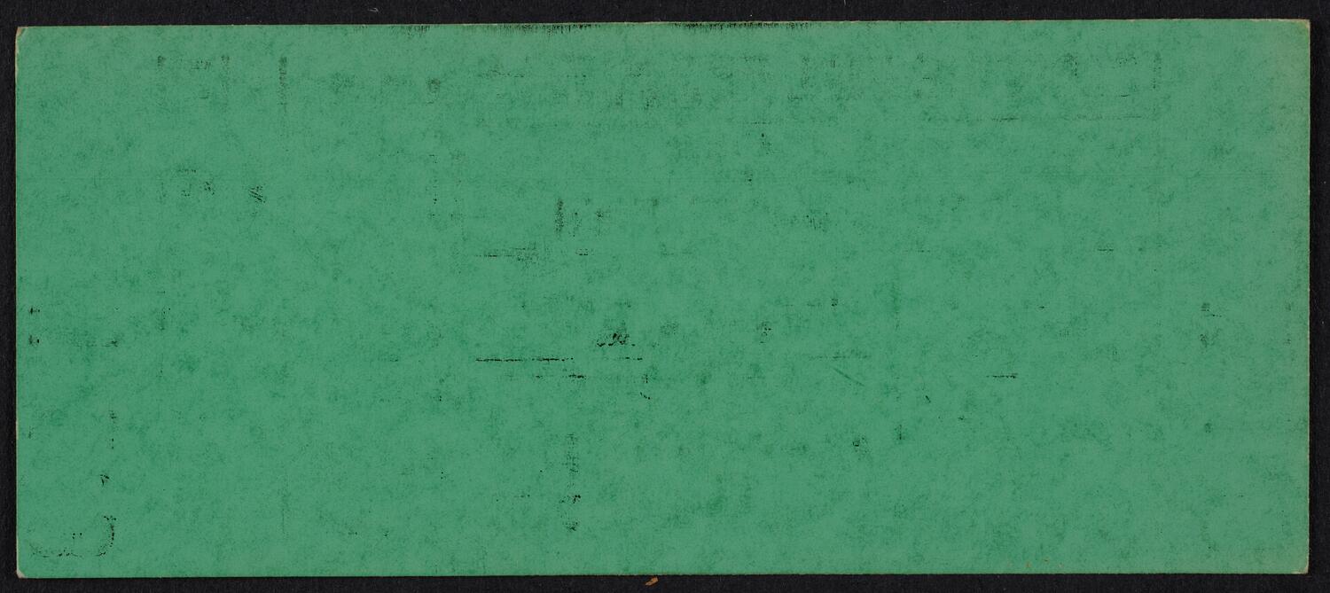 Ticket for João Carlos Martins, September 12, 1967 (back)