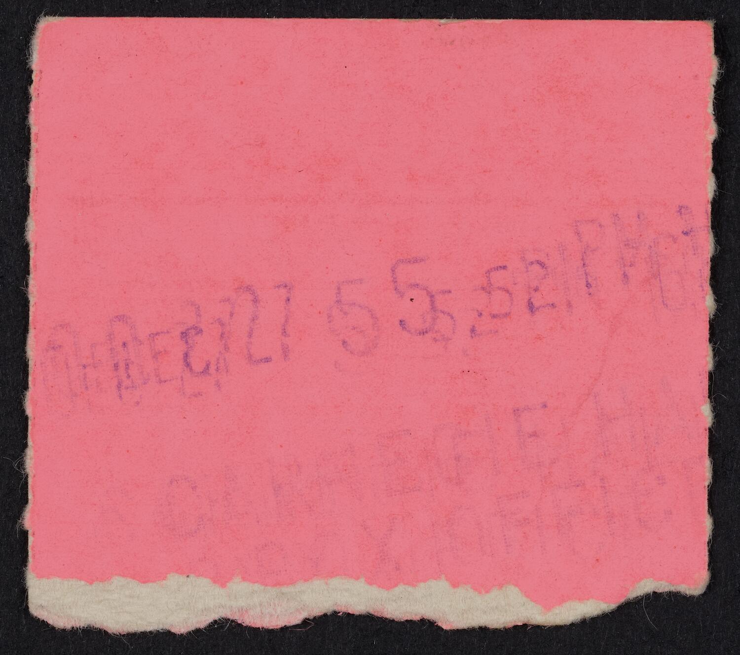 Ticket for Pittsburgh Symphony Orchestra, February 19, 1969 (back)