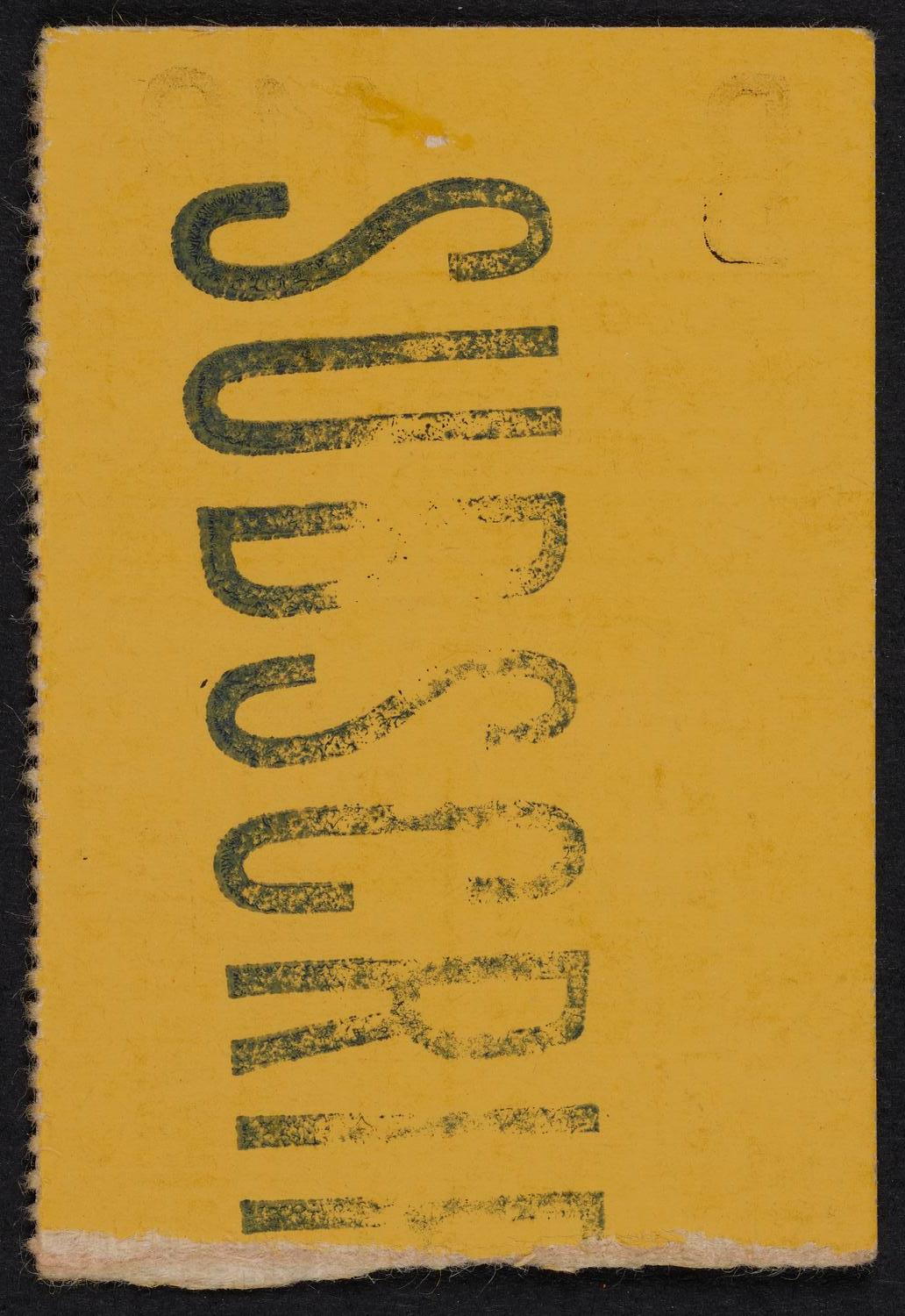 Ticket for Elisabeth Schwarzkopf, December 3, 1972 (back)