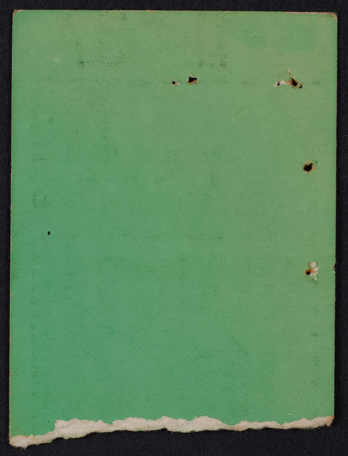 Ticket for Jazz Concert by Benny Goodman and Louis Armstrong, April 17, 1953 (back)