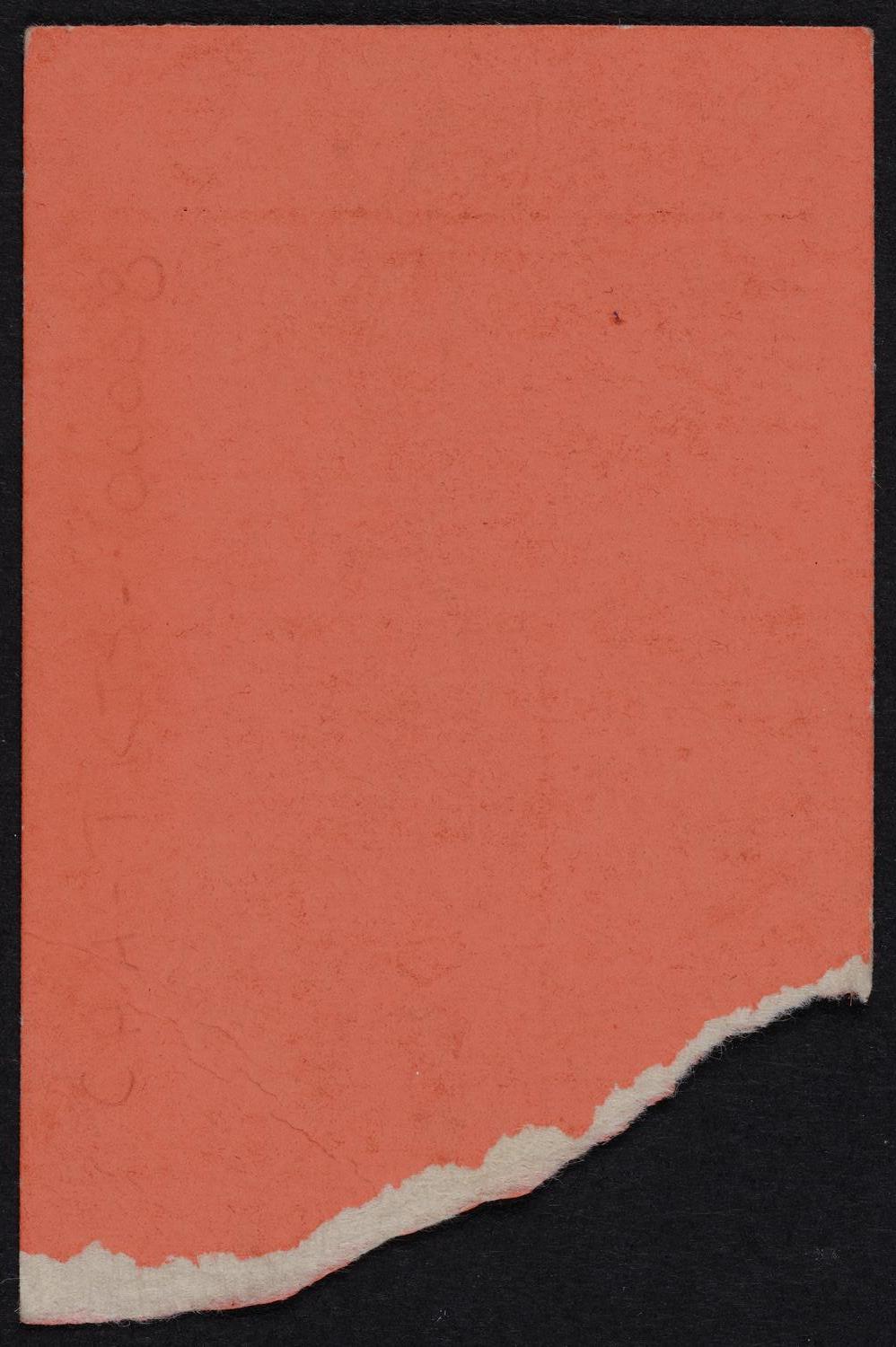 Ticket for Oratorio Society of New York, March 25, 1947 (back)