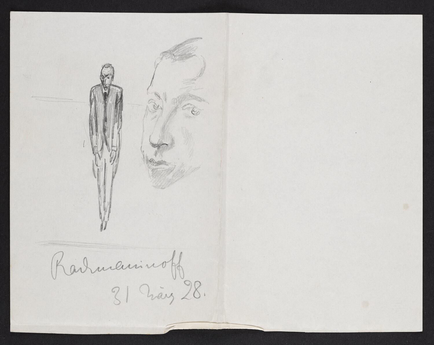 Sketches of Sergei Rachmaninoff