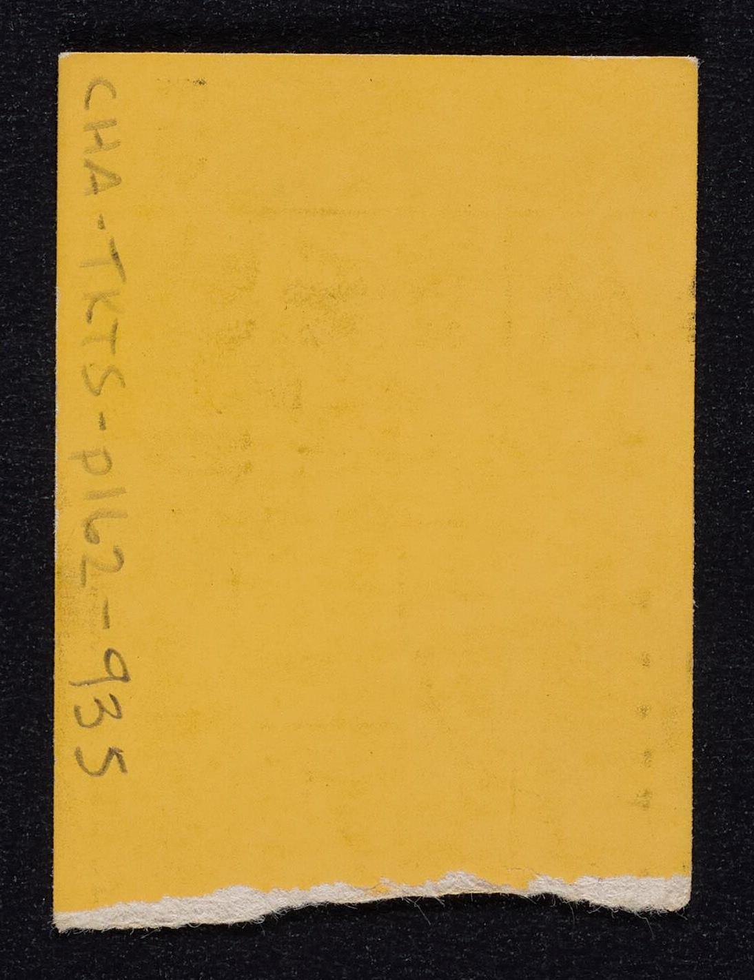 Ticket for Sound Reproduction, a Non-Technical Lecture-Demonstration by G.A. Briggs, October 9, 1955 (back)
