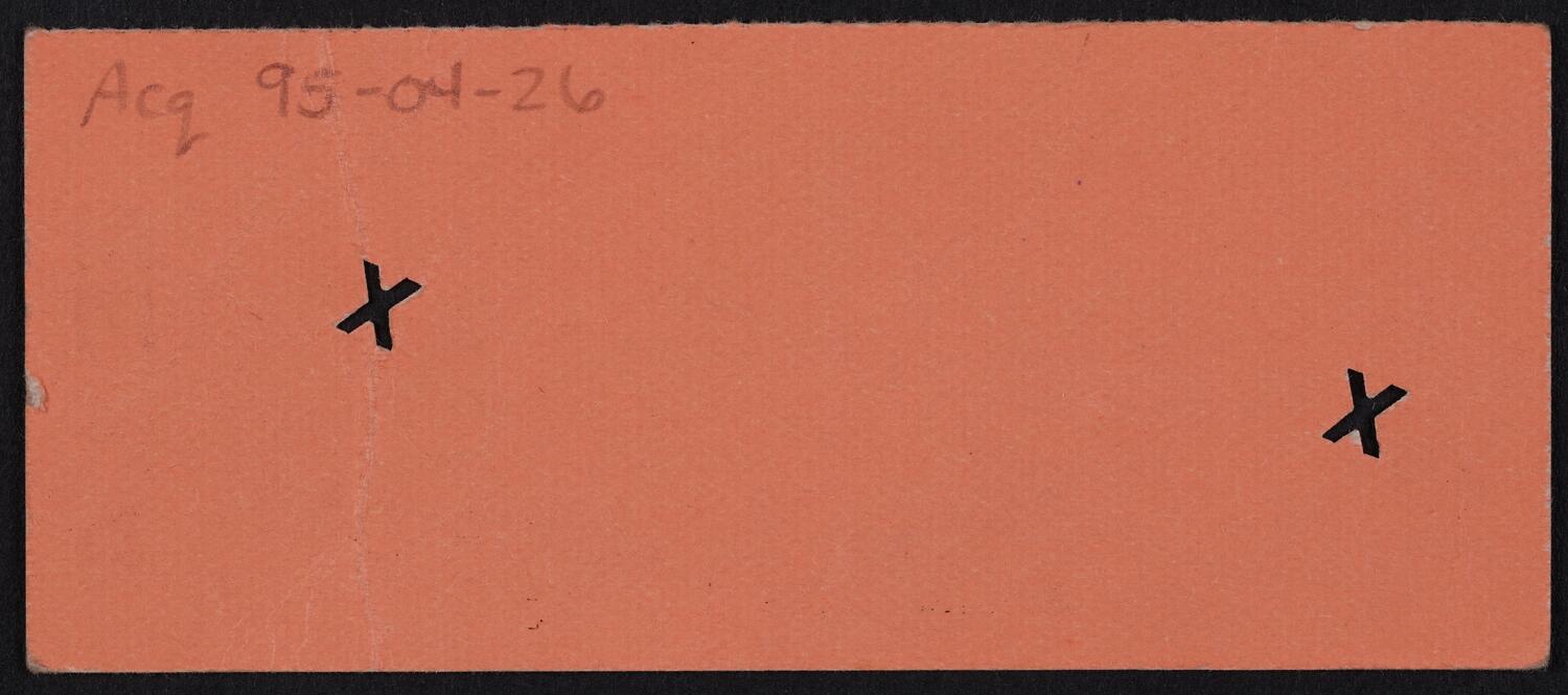 Ticket for Philharmonic-Symphony Society of New York, March 23, 1934 (back)
