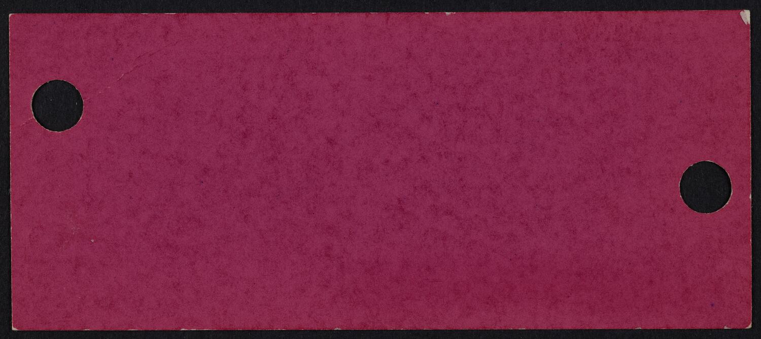 Ticket for Oratorio Society of New York: Handel's Messiah, December 19, 1963 (back)
