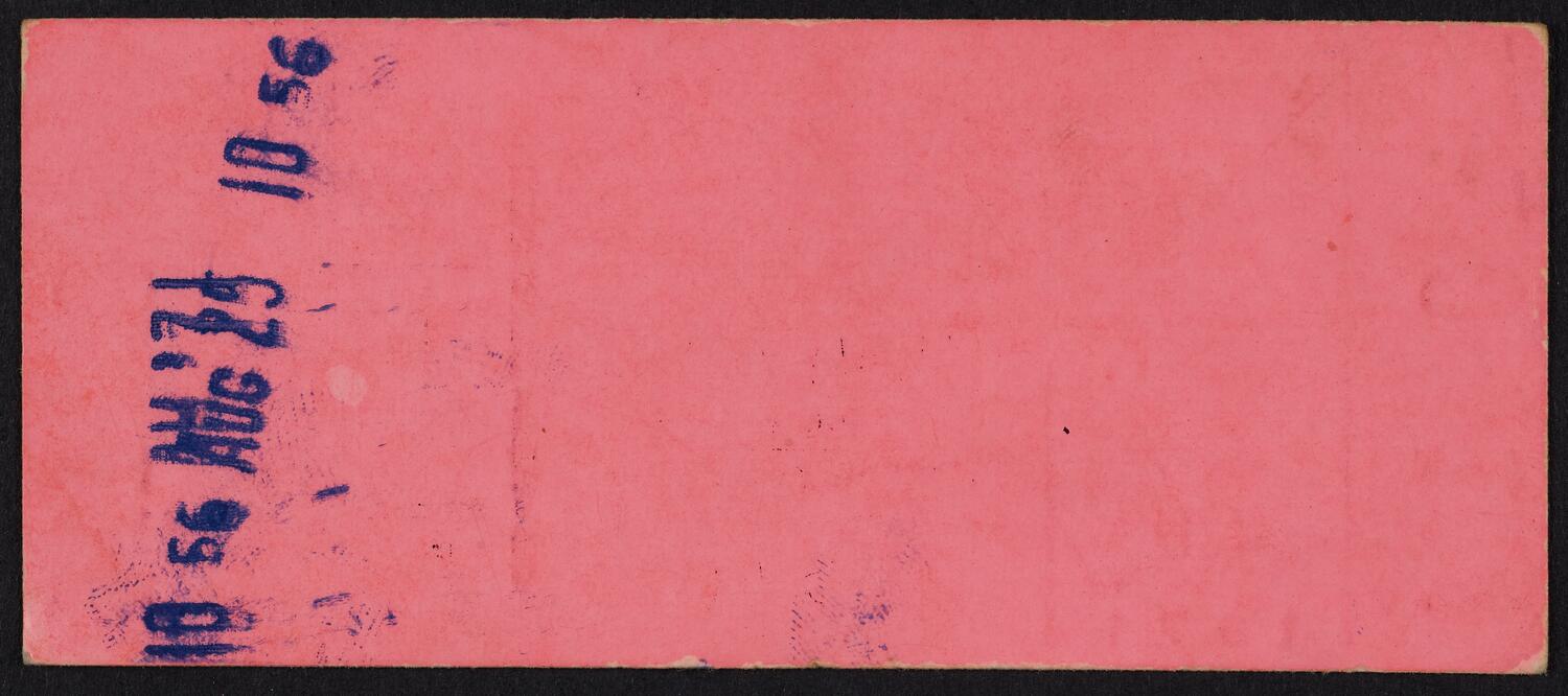 Ticket for Savoy Brown, September 14, 1971 (back)