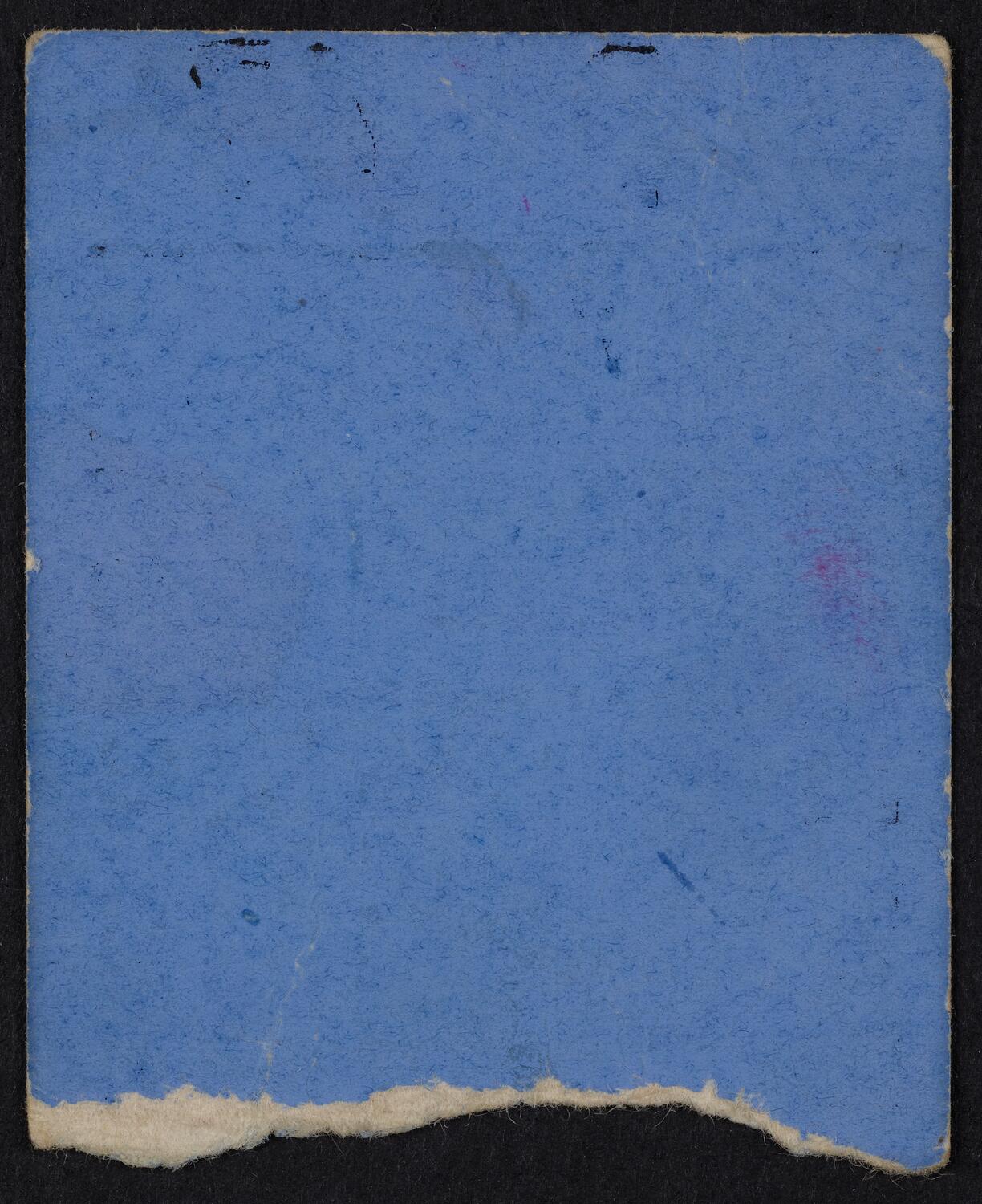 Ticket for New York Philharmonic, November 6, 1948 (back)