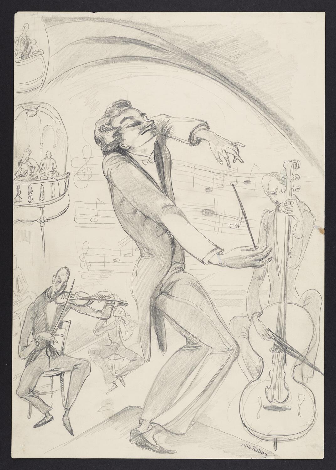 Sketch depicting performance