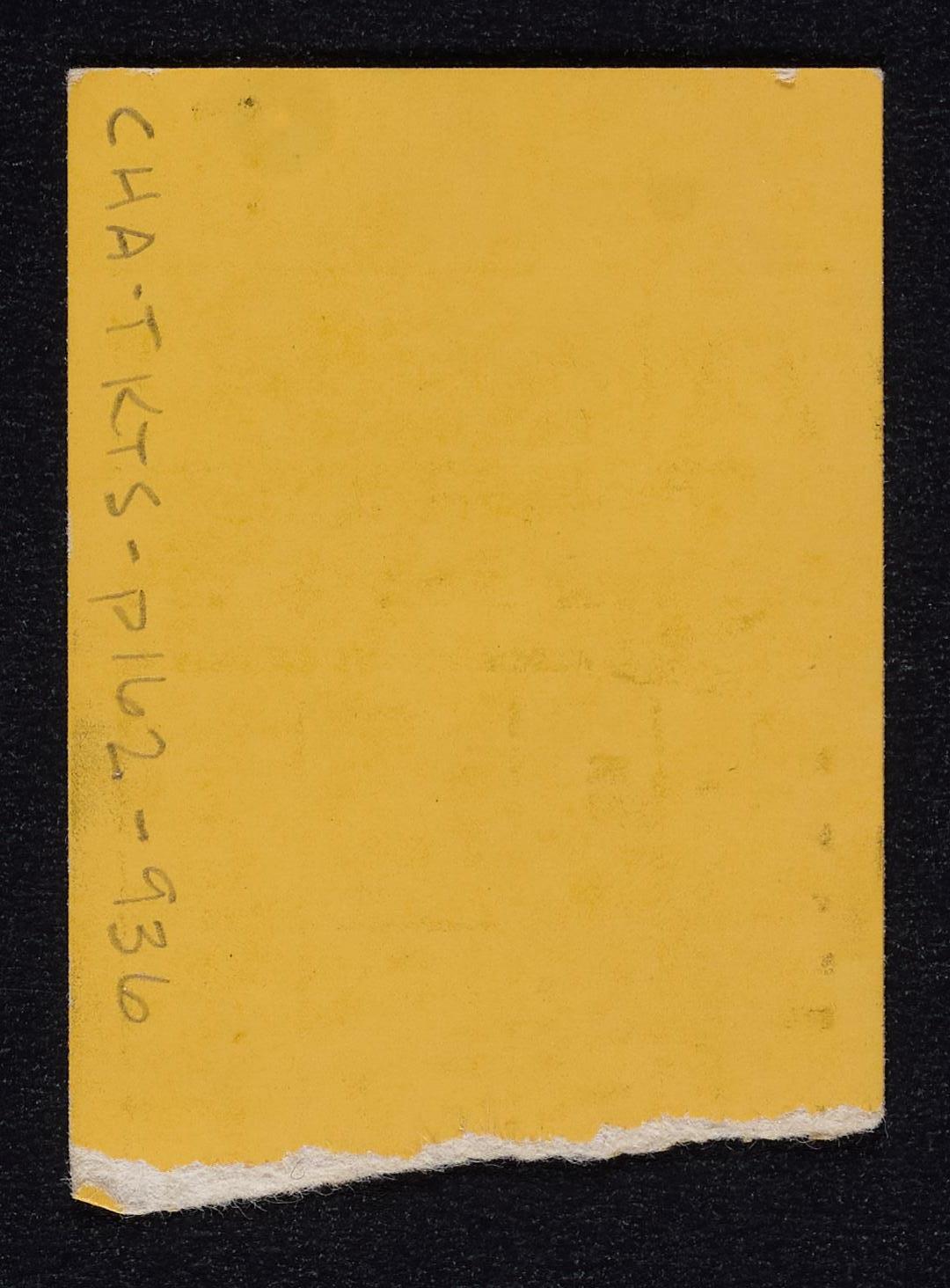 Ticket for Sound Reproduction, a Non-Technical Lecture-Demonstration by G.A. Briggs, October 9, 1955 (back)