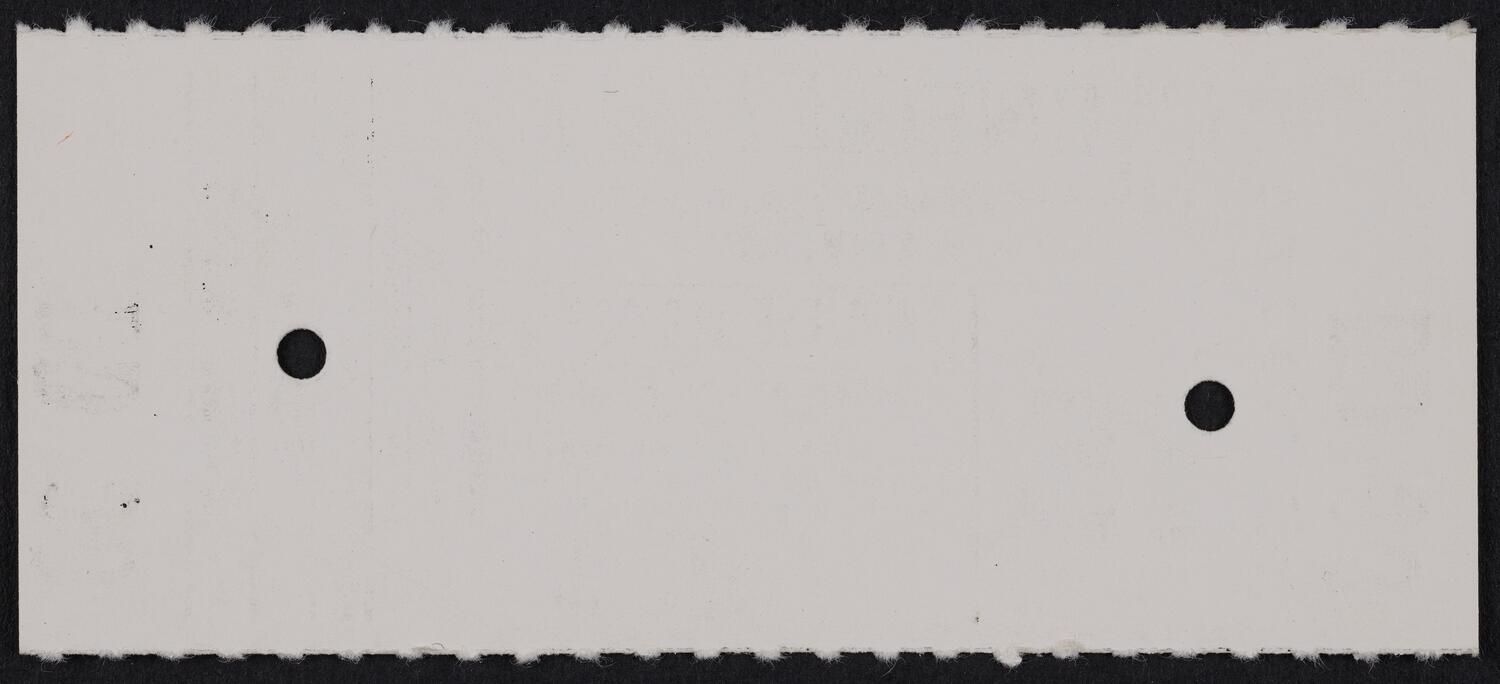 Ticket for Gewandhaus Orchestra of Leipzig, November 15, 1984 (back)