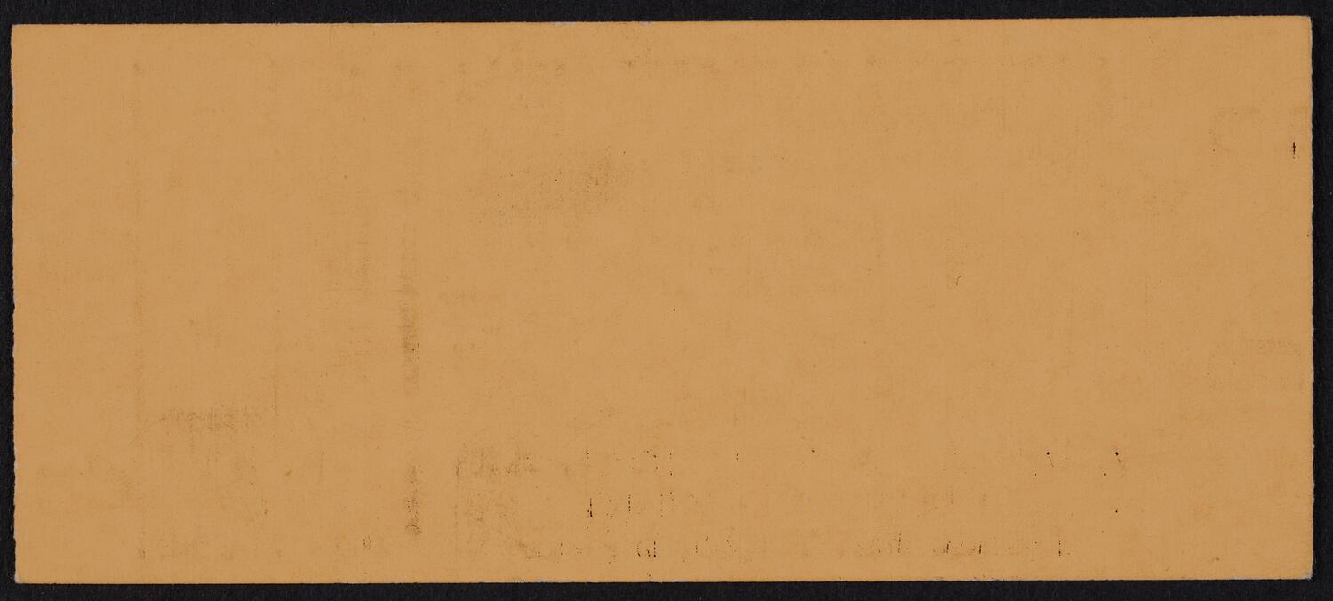 Ticket for Academy of Musical Art Piano Concert, June 13, 1952 (back)