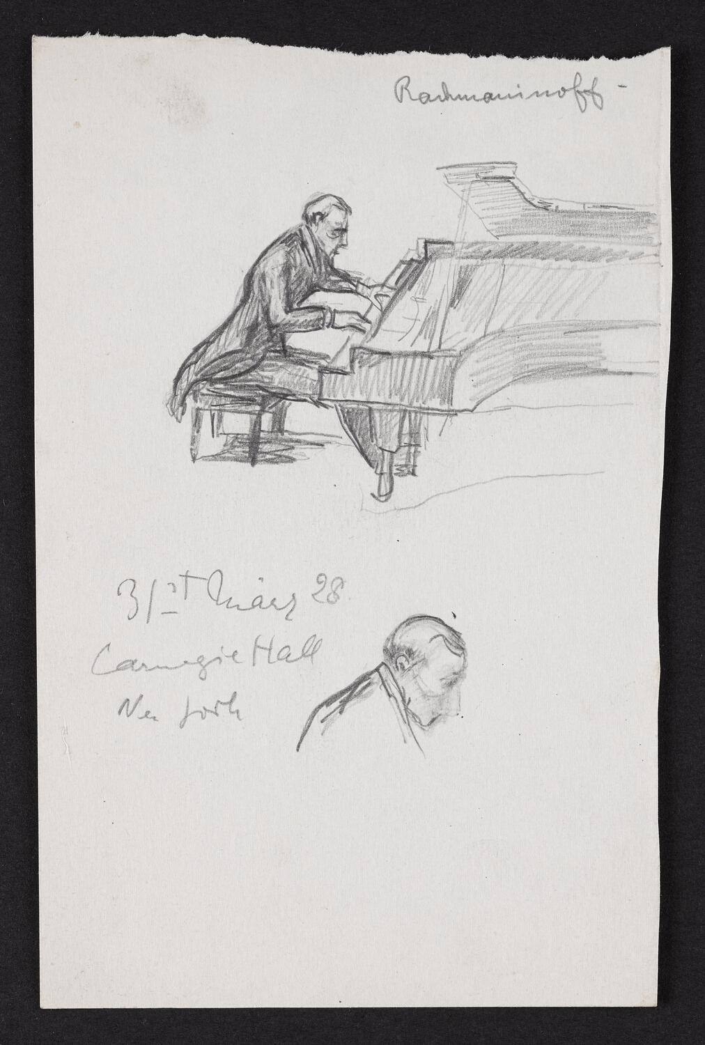 Sketches of Sergei Rachmaninoff