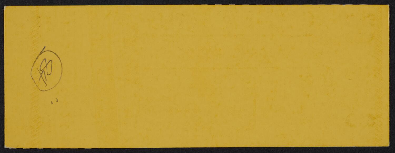 Ticket for Eugene Fodor, October 12, 1984 (back)