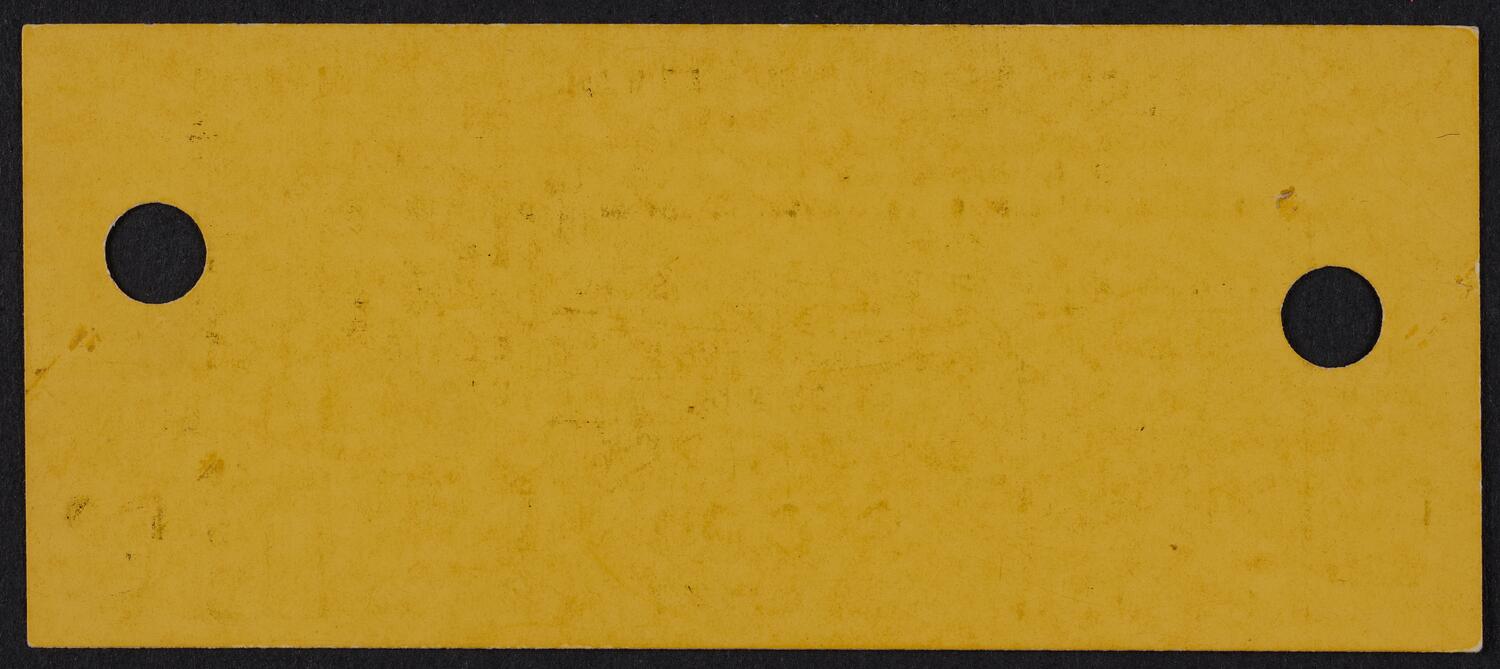Ticket for Frank Sinatra and Lena Horne, October 6, 1963 (back)