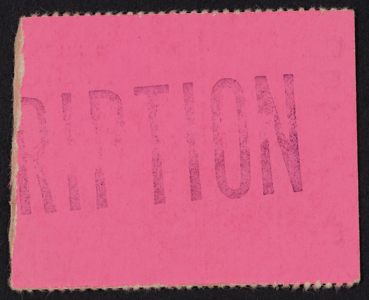 Ticket for Leontyne Price, March 5, 1972 (back)