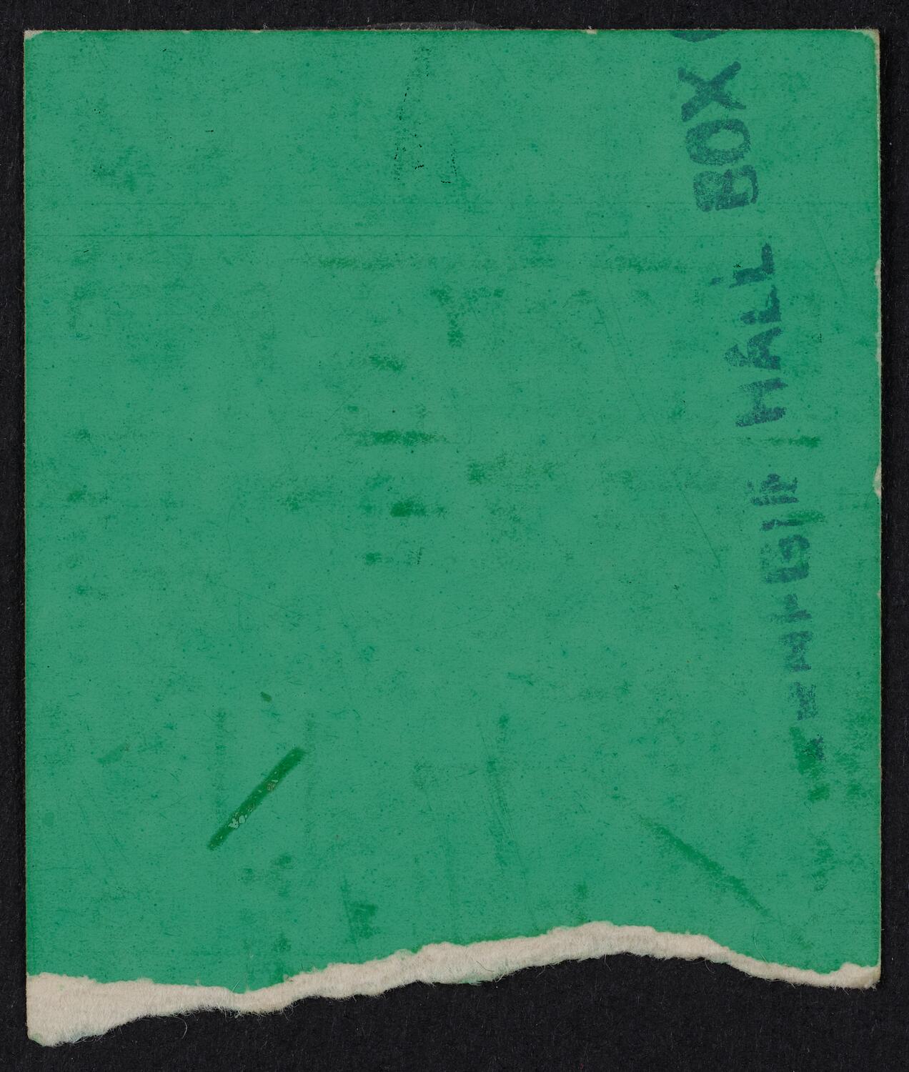 Ticket for Rod McKuen: Birthday Concert, April 29, 1971 (back)