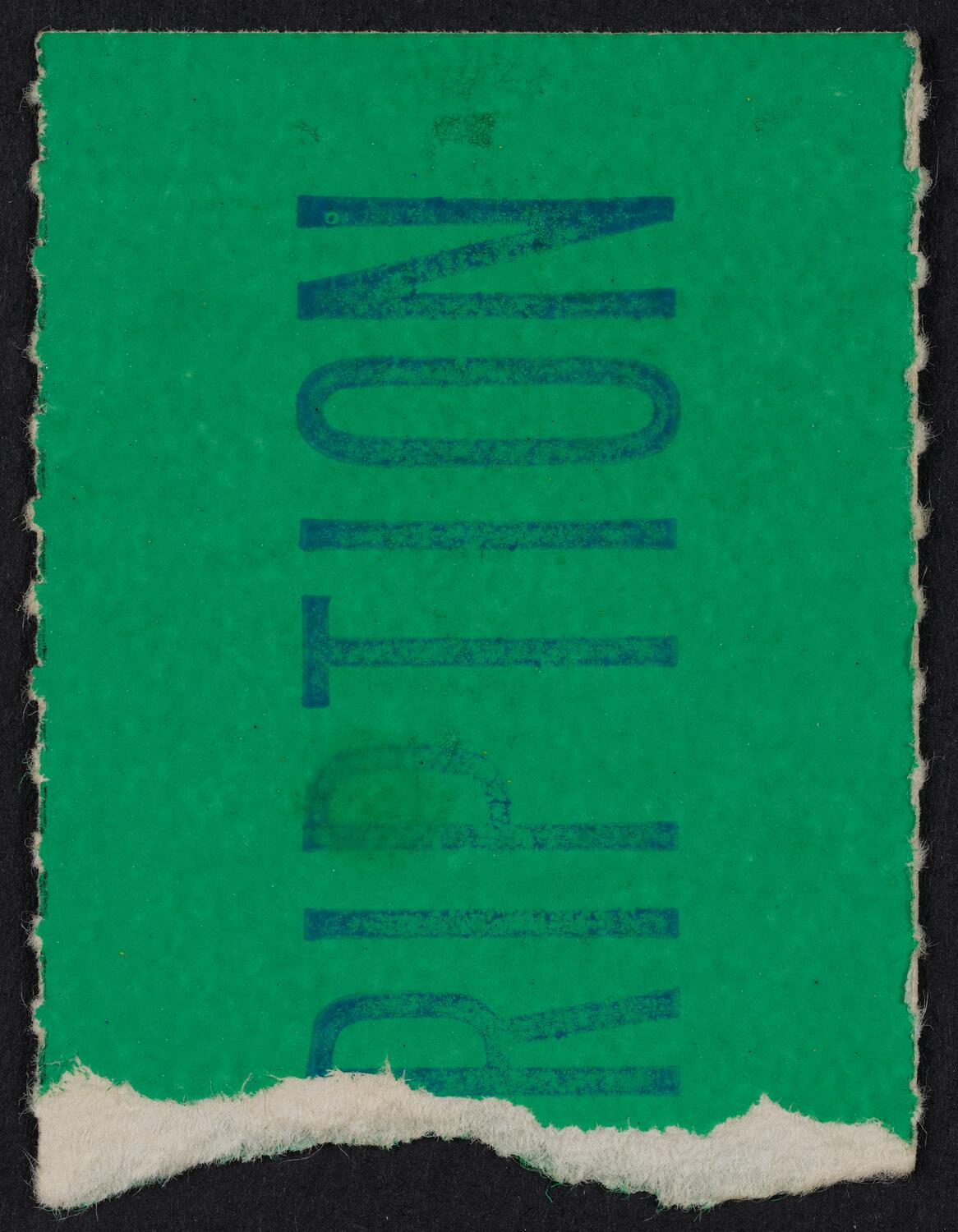 Ticket for Galina Vishnevskaya and Mstislav Rostropovich, March 8, 1978 (back)