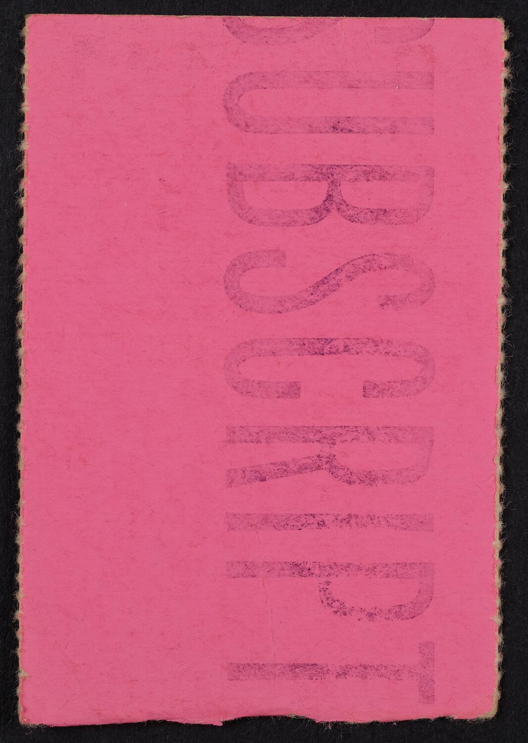 Ticket for Elisabeth Schwarzkopf, March 19, 1972 (back)