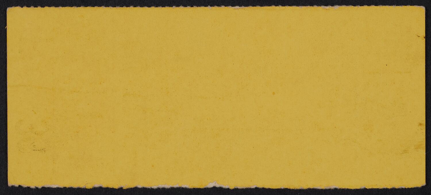 Ticket for the Philharmonic-Symphony Society of New York, February 20, 1942 (back)