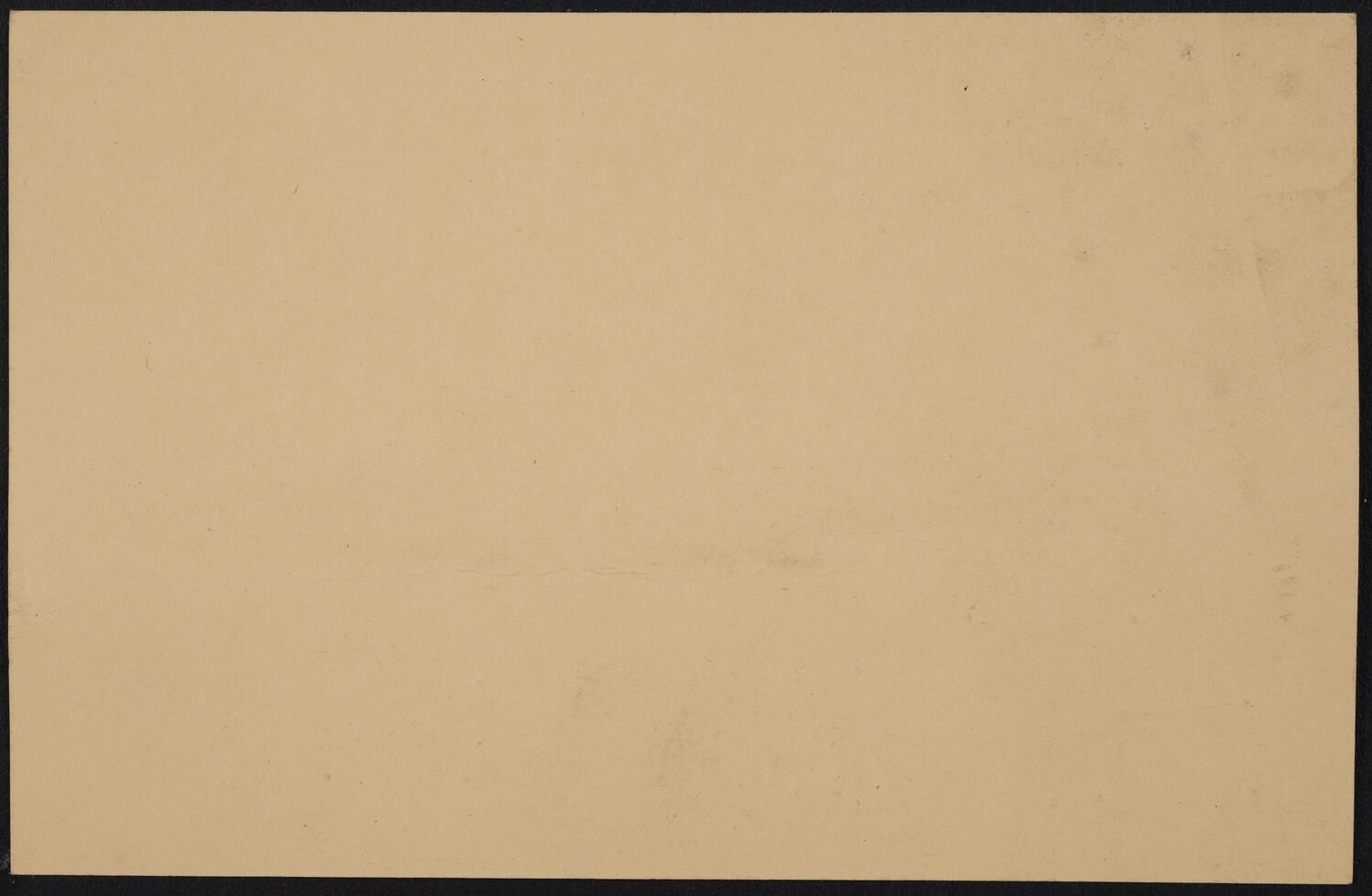 Tickets enclosed notecard from Carnegie Hall Box Office: Mail Order Department (back)