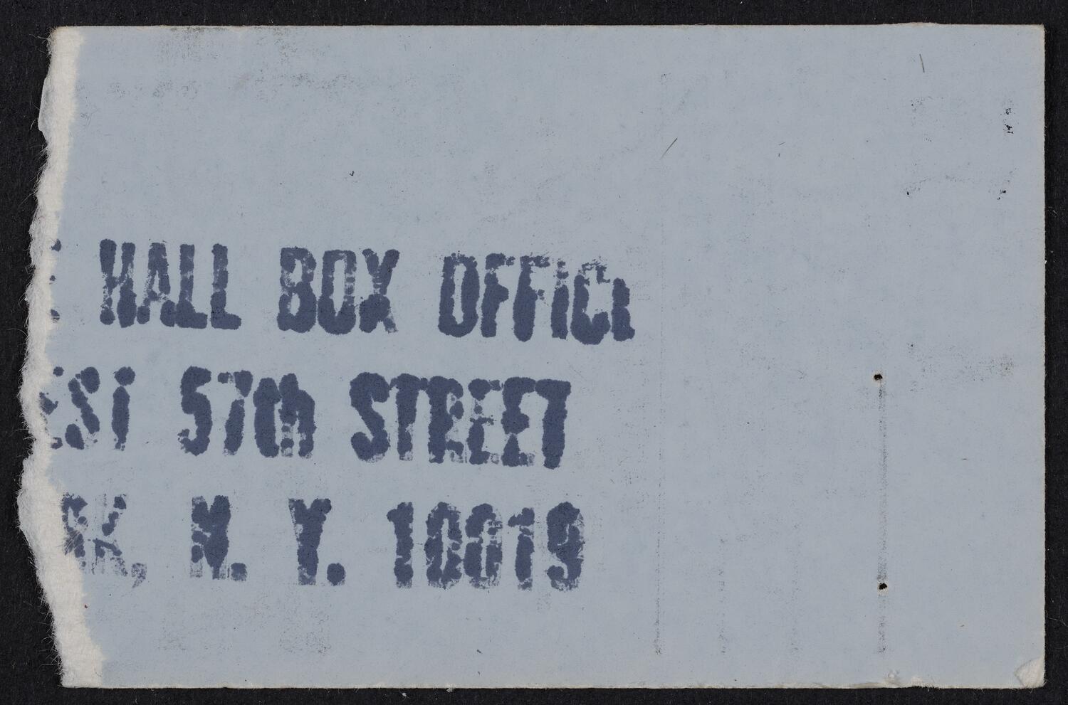 Ticket for Steve & Eydie, June 15, 1983 (back)