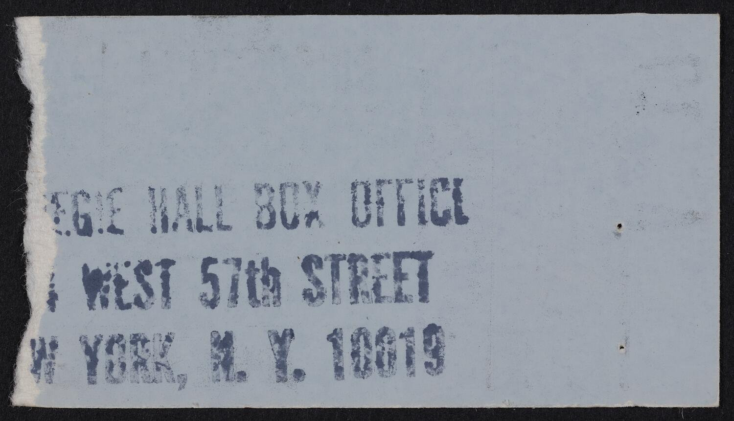 Ticket for Steve & Eydie, June 15, 1983 (back)