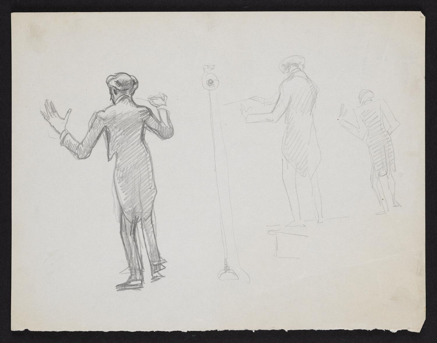 Sketches of Arturo Toscanini conducting