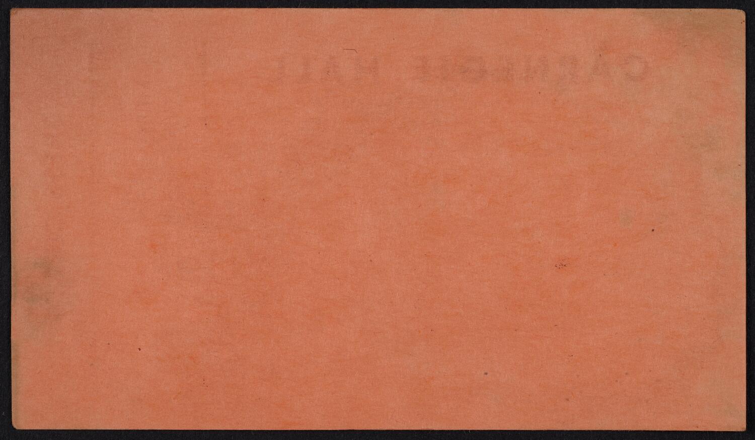 Ticket for Dewey-Warren Victory Concert and Rally, November 1, 1948 (back)