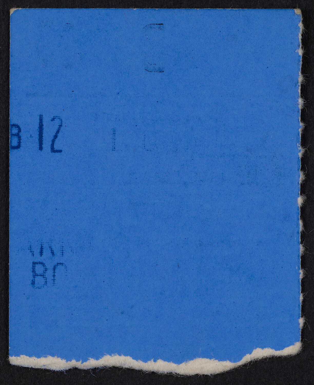 Ticket for Opera Orchestra of New York, March 14, 1976 (back)
