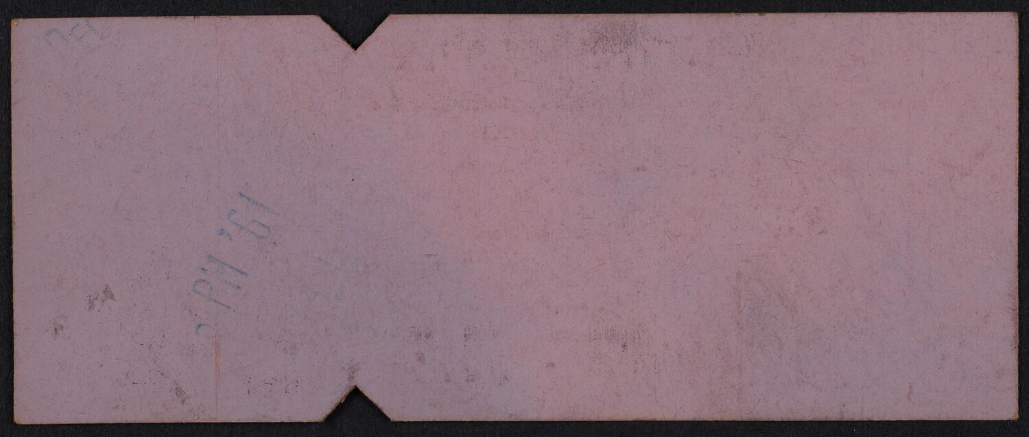 Ticket for Christmas Eve Concert, December 24, 1961 (back)