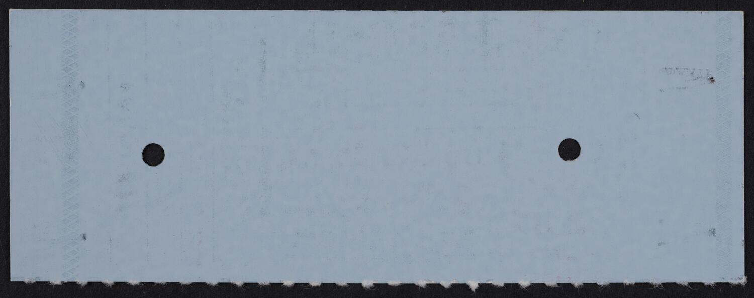 Ticket for Philadelphia Orchestra, October 16, 1984 (back)
