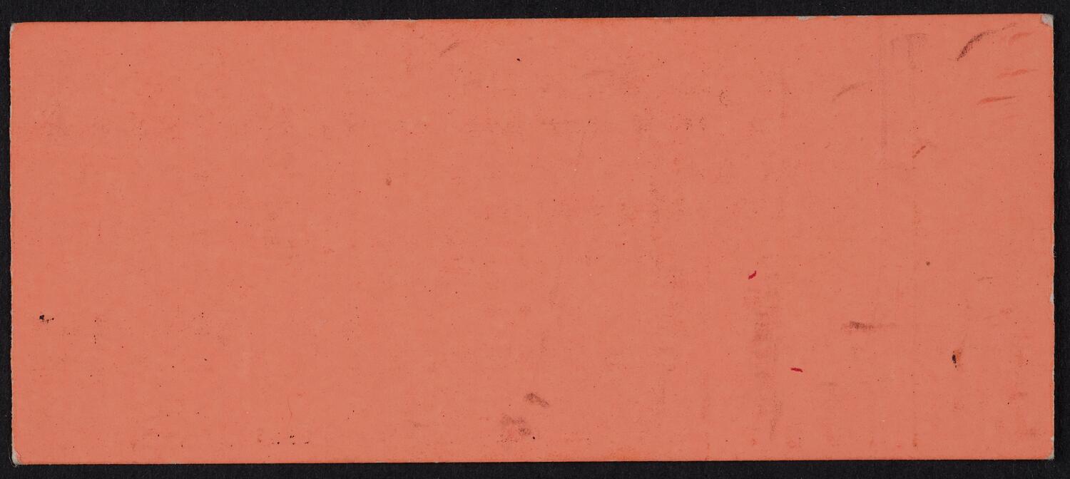 Ticket for Carnegie Hall Ushers' Concert and Art Exhibition, June 24, 1981 (back)