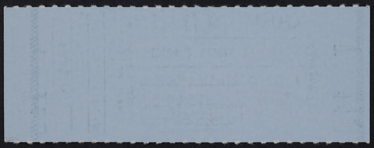 Ticket for Juilliard String Quartet, January 21, 1985 (back)