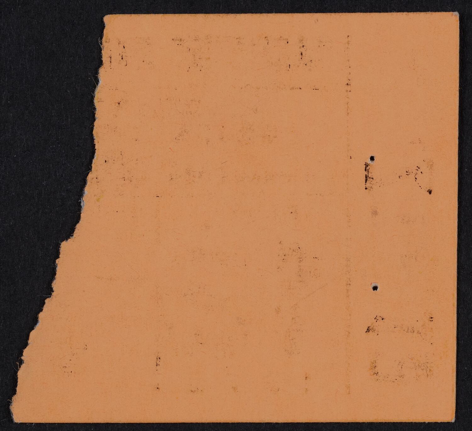 Ticket for Vladimir Horowitz, March 12, 1978 (back)