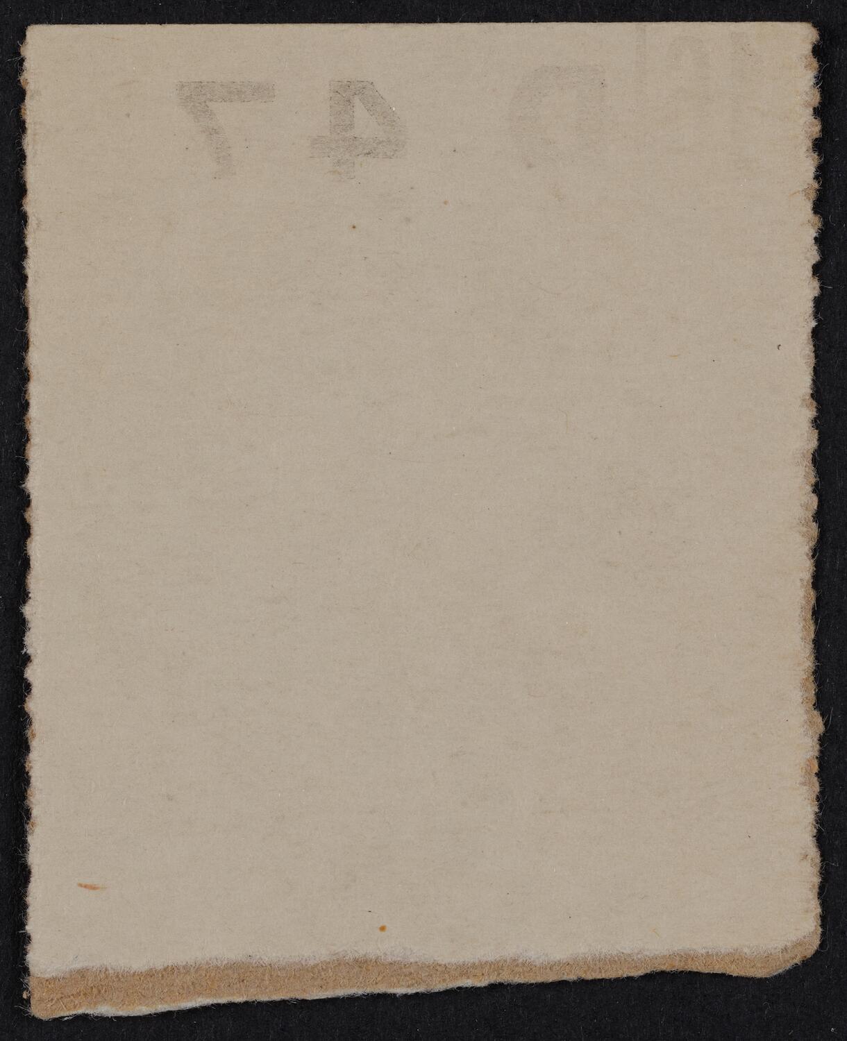 Ticket for Philharmonic-Symphony Society of New York, February 25, 1927 (back)