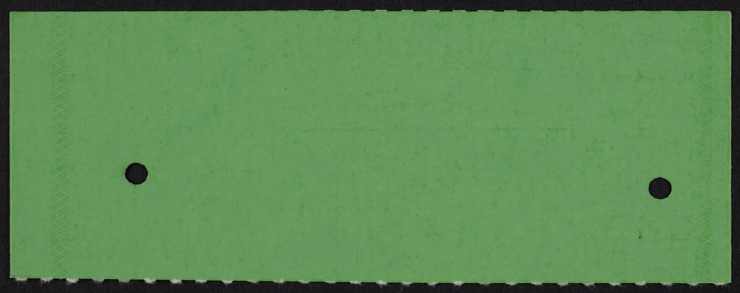 Ticket for Garrick Ohlsson, October 9, 1984 (back)