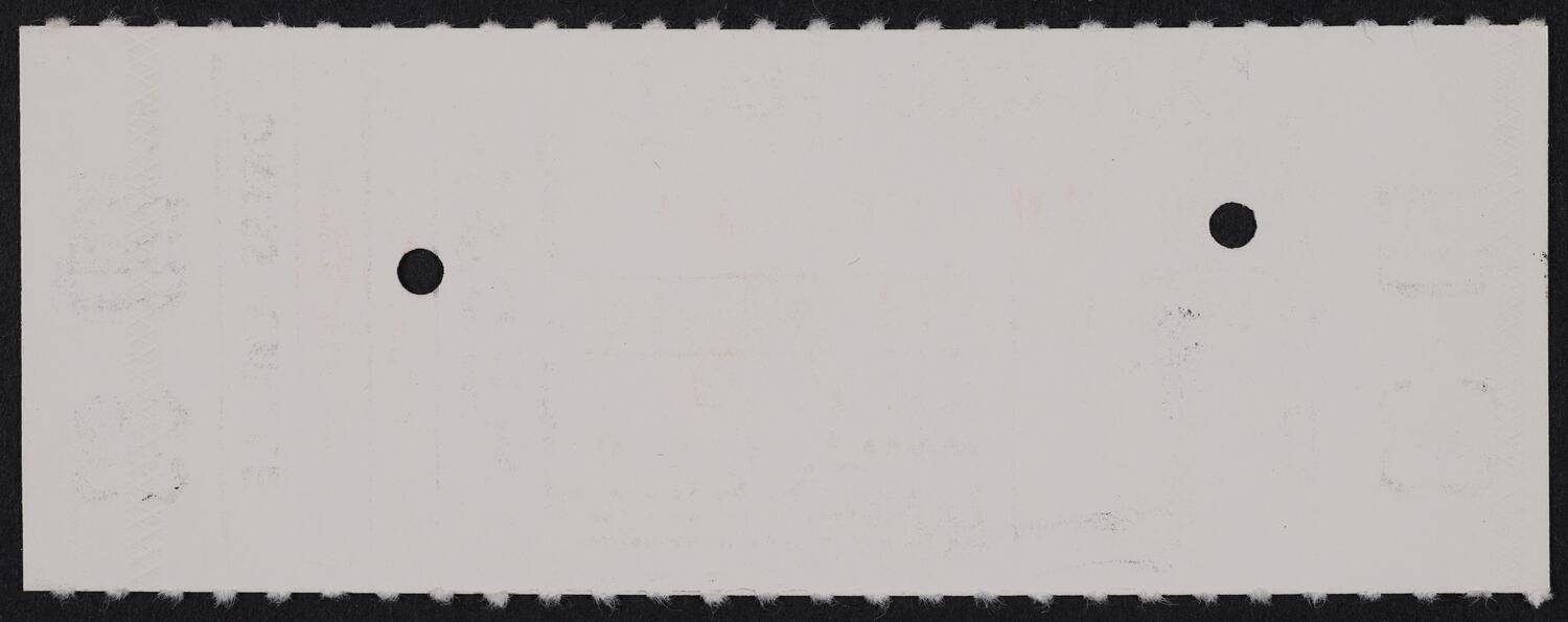 Ticket for Russell Sherman, December 3, 1984 (back)