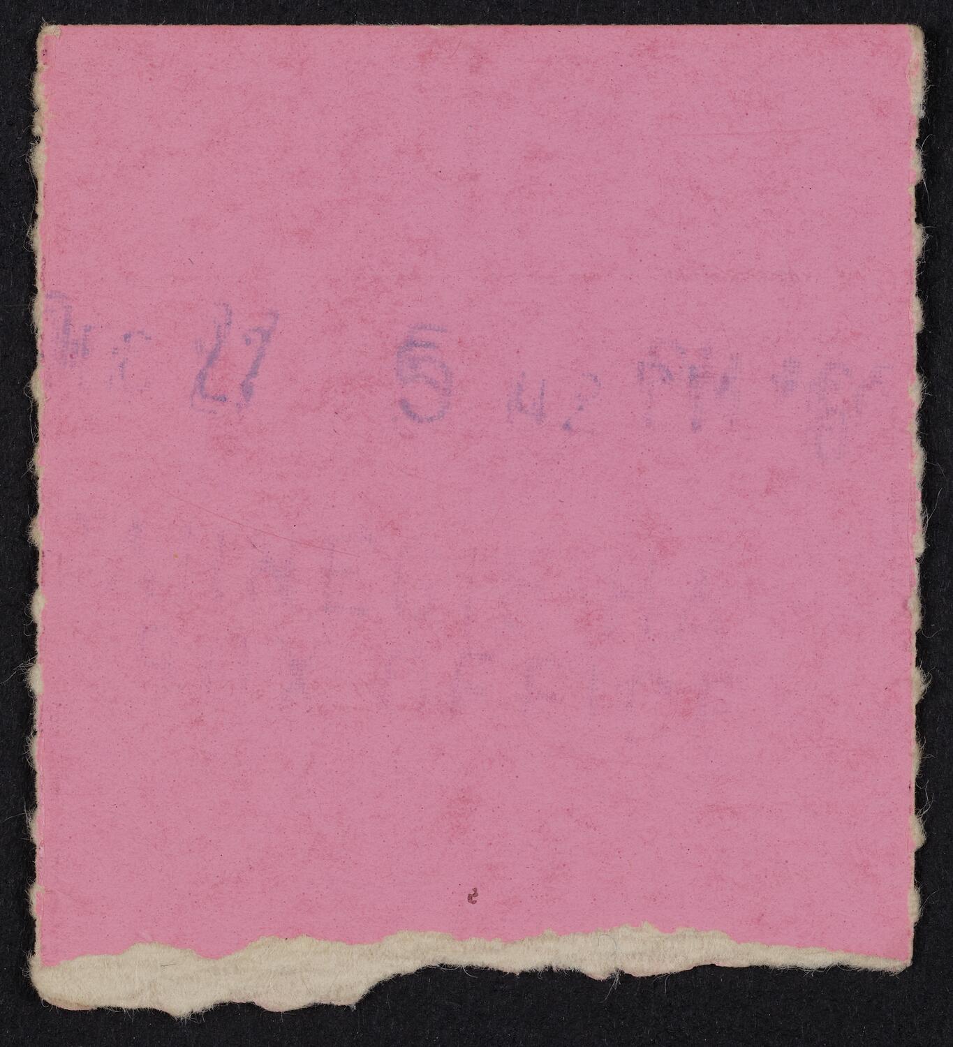 Ticket for Boston Symphony Orchestra, January 18, 1969 (back)