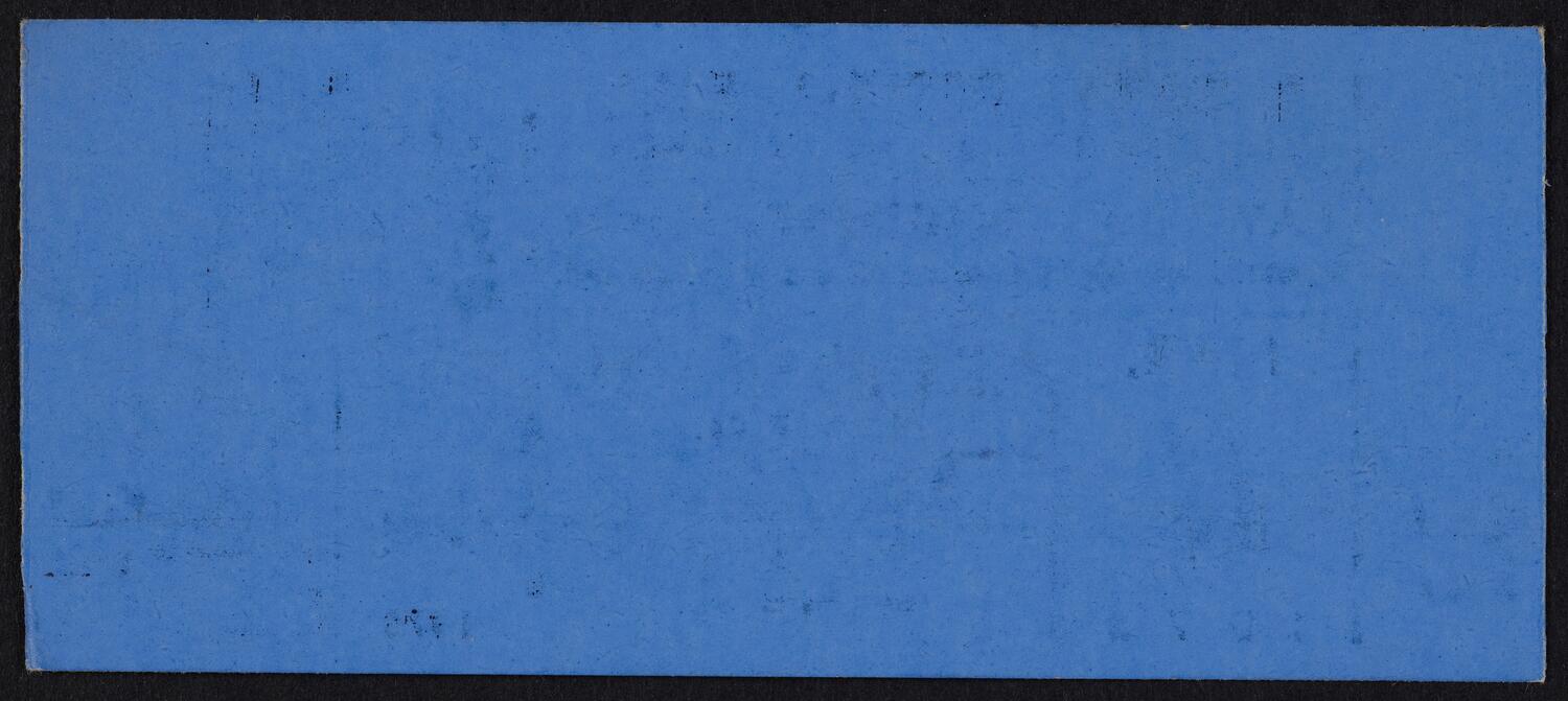 Ticket for Lawrence Schubert, March 4, 1978 (back)